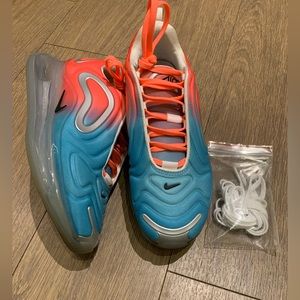 🔥 Nike Air Max 720 Running Shoes, Pink Sea Blue Lava Glow Ombre, Women Size 6.5